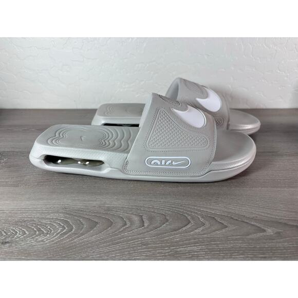 Nike Air Men's Cirro Slide Sandals Stone Gray White Size 12 EU 46- EUC - Picture 1 of 9